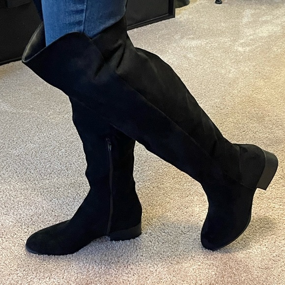 Shoes - Alana black over the knee boots size 8.5